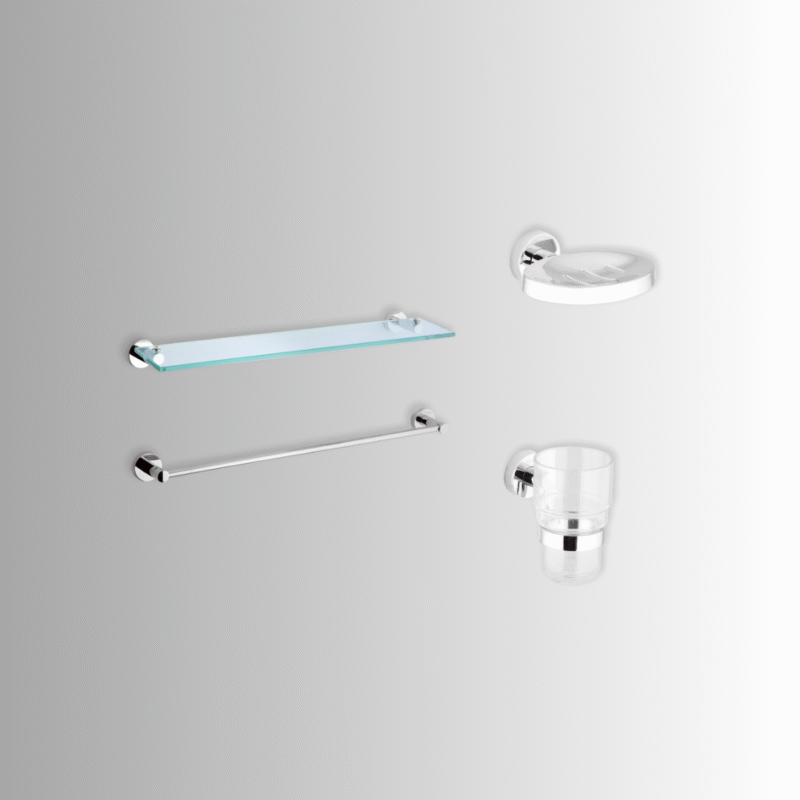 S04 Brass L Steel Set Porta