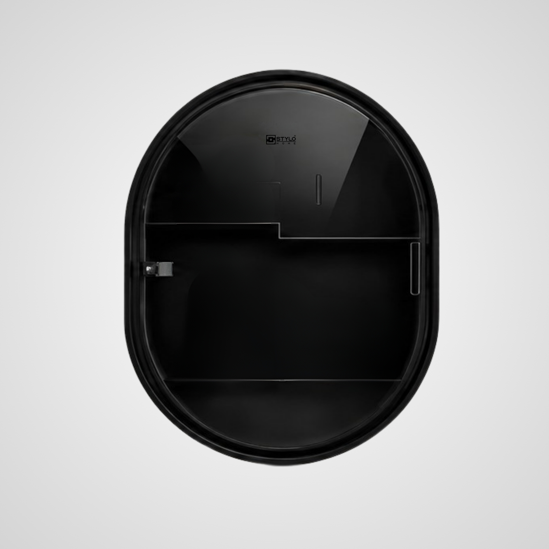 Black Oval Cabinet