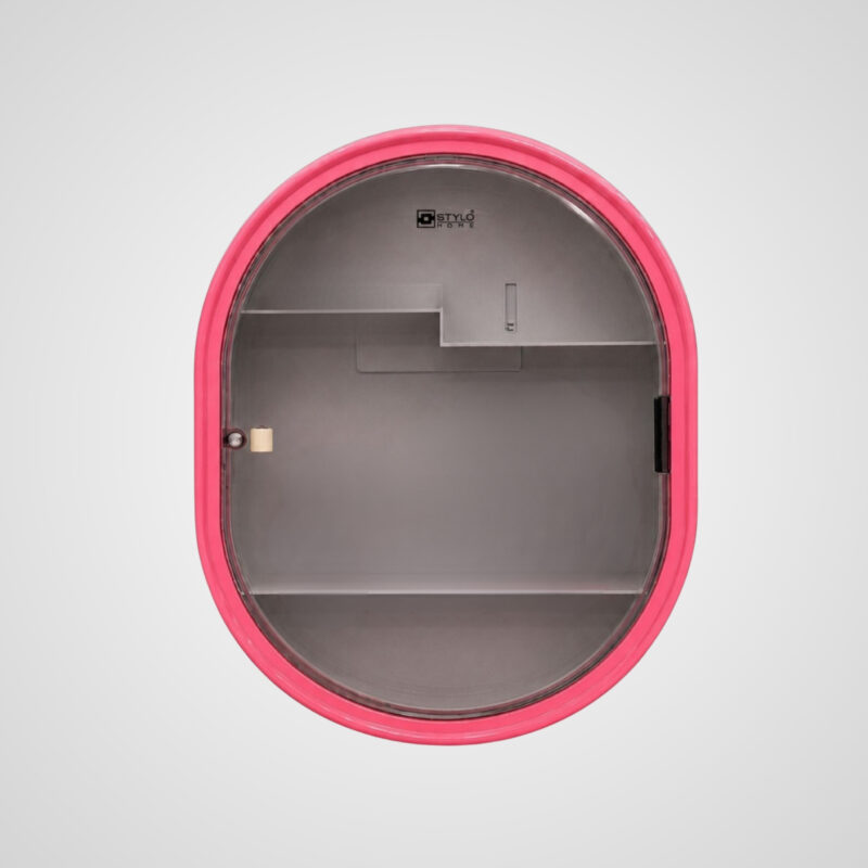 Pink Oval Cabinet